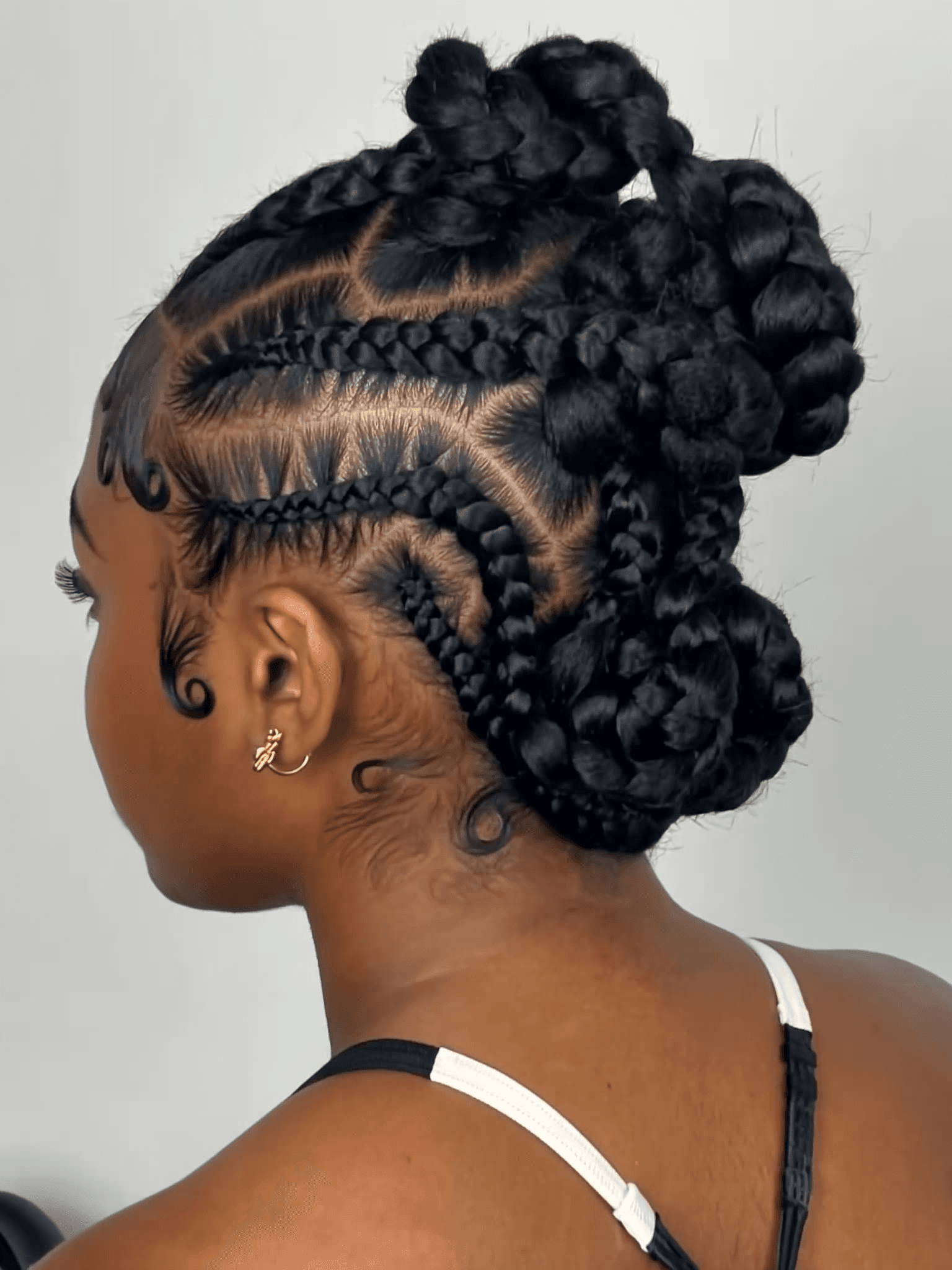 Romantic bridal updo hairstyle