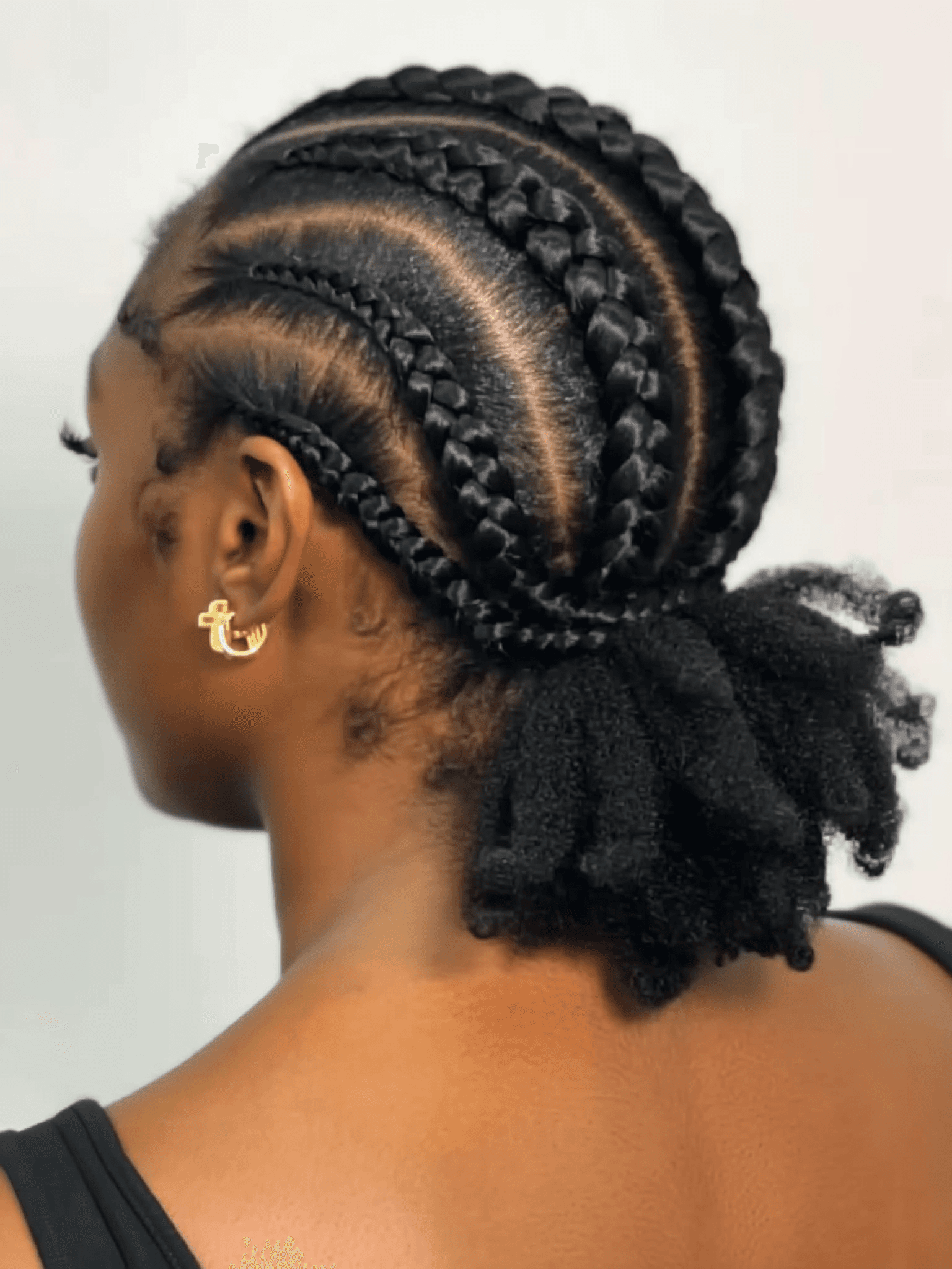 Long layered haircut with face-framing